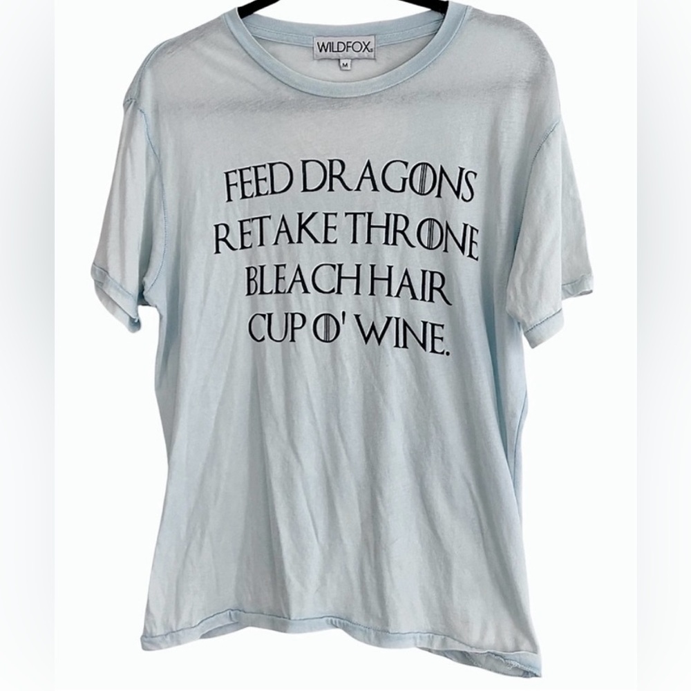 Wildfox Game Of Thrones Daenery’s List T-Shirt Size Medium Rare Limited Edition - Picture 7 of 7